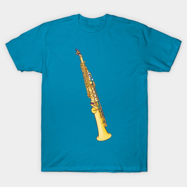 Soprano saxophone T-Shirt by ElectronicCloud